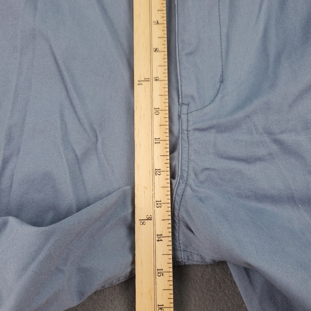 Oak Hill Mens Flat Front Shorts Blue Cotton Size 48 Casual Chino Flat Front - Picture 4 of 8